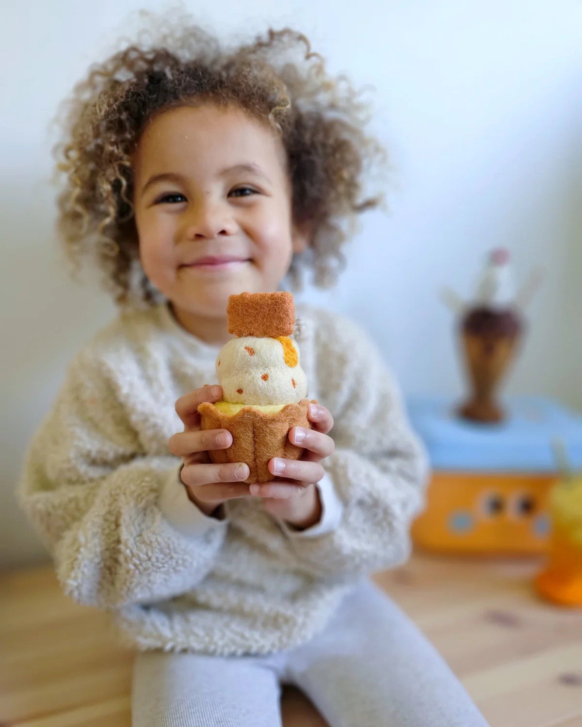 Felt Giant Biscoff Cupcake