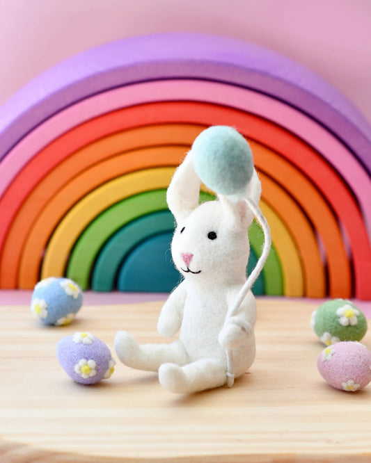Tara Treasures Felt Rabbit With Balloon Toy