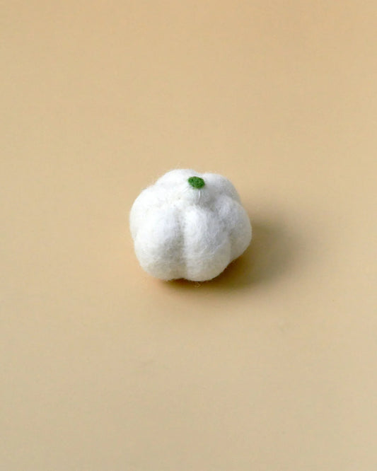 Felt White Garlic Play Food Toy