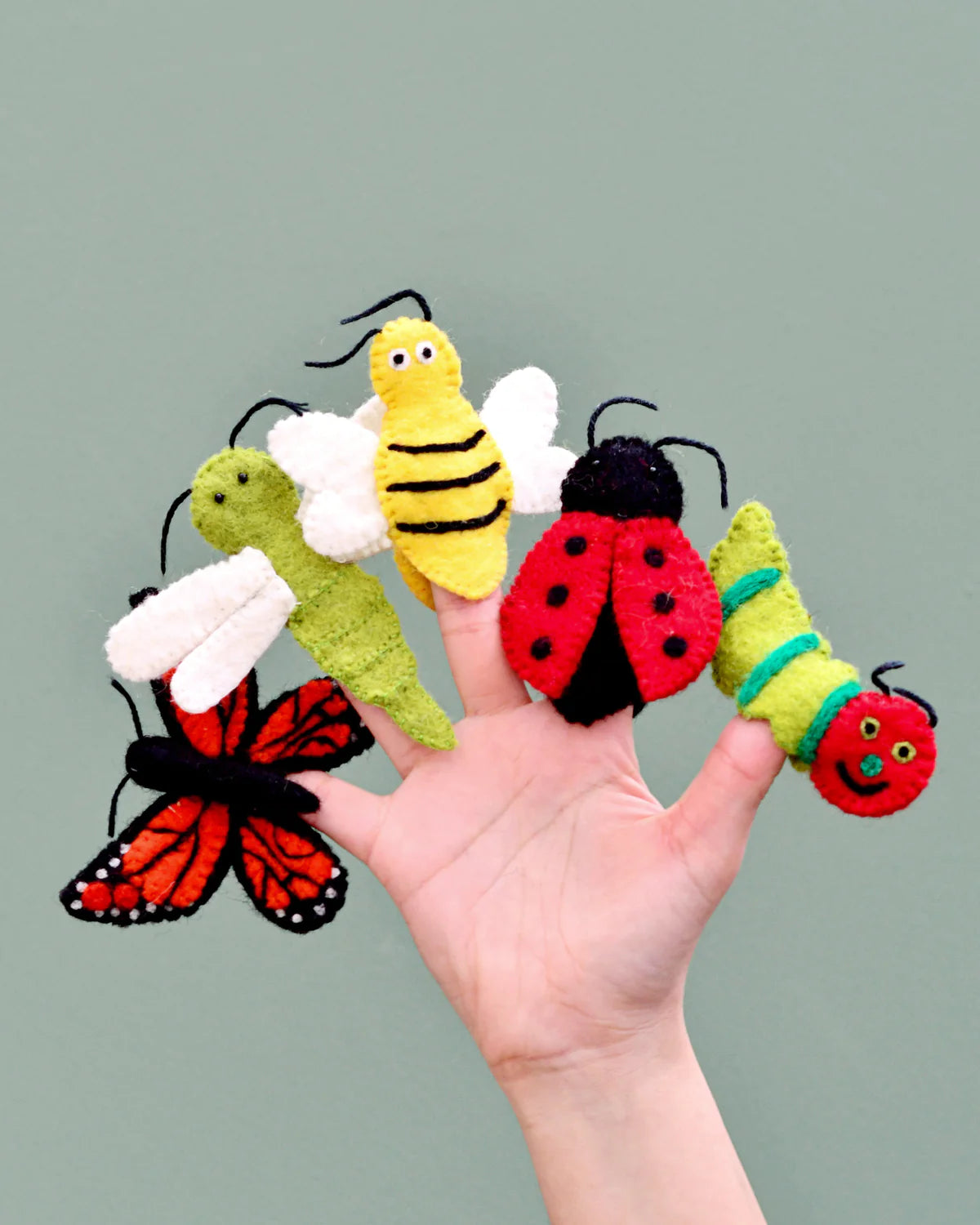 Tara Treasures Felt Insects and Bugs Finger Puppet Set