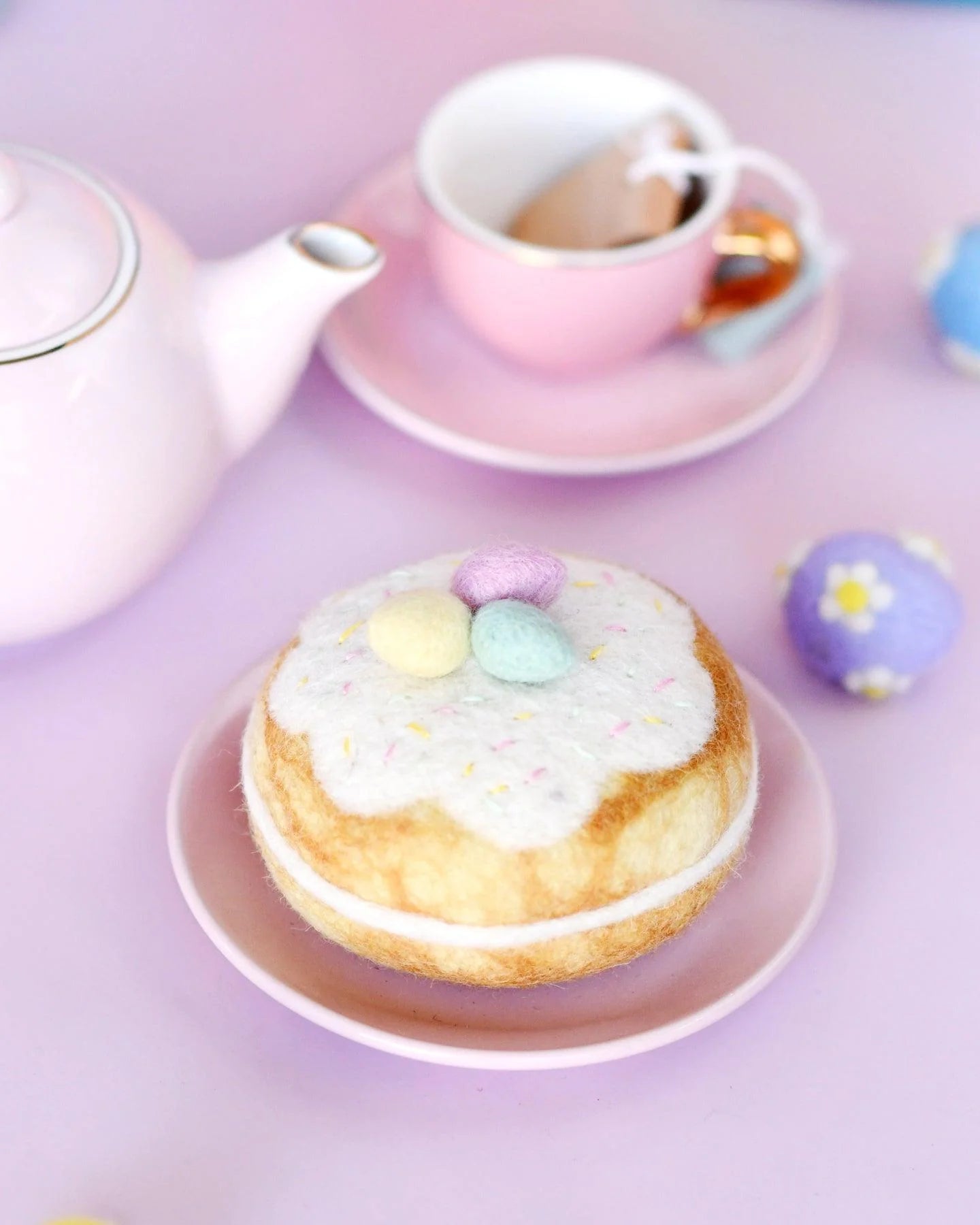 Tara Treasures Felt Pastel Eggs Doughnut (Donut)