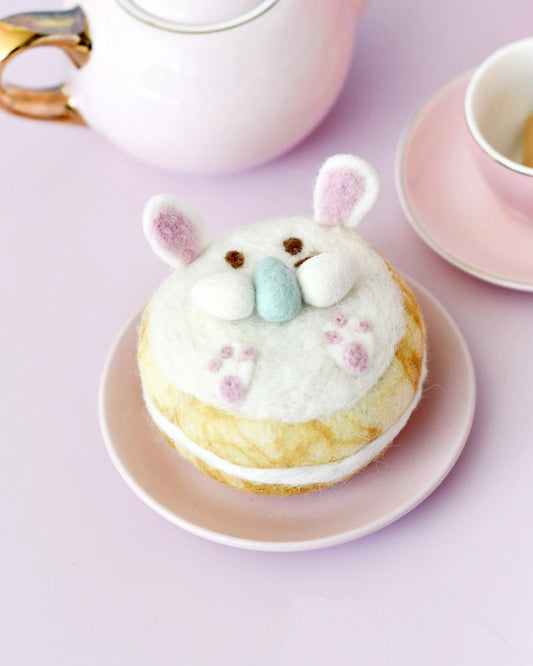 Tara Treasures Felt Rabbit Bunny Doughnut (Donut)