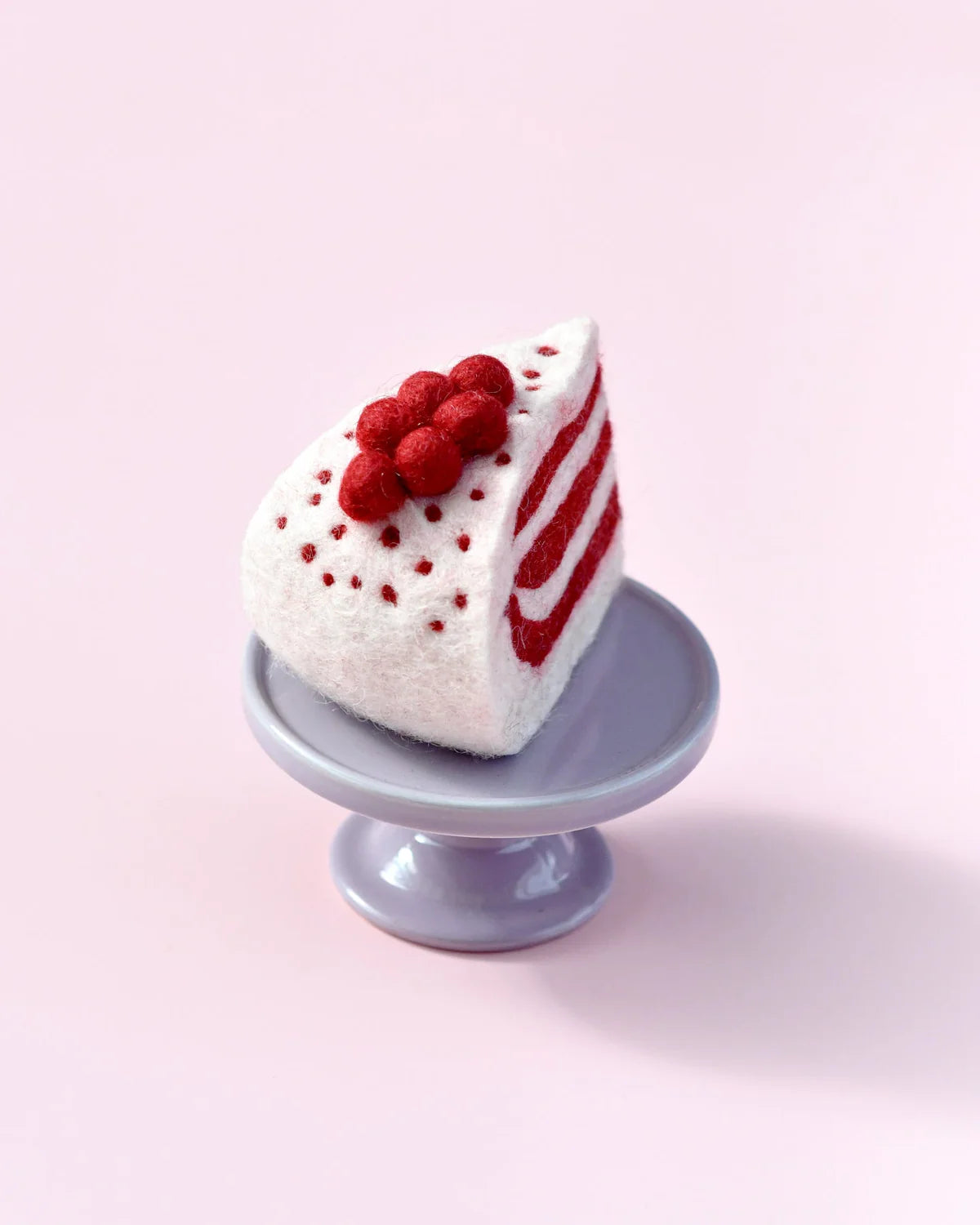 Felt Red Velvet Cake Slice