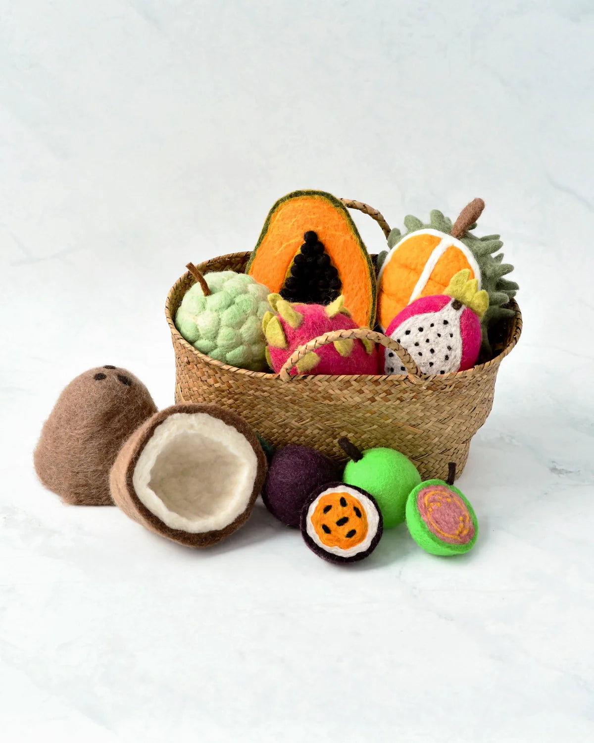 Felt Tropical Fruits Play Food