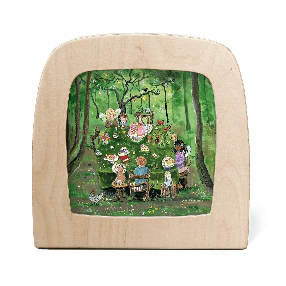 Toverlux | Gwen's Illustrations - Forest Tea Party Silhouette