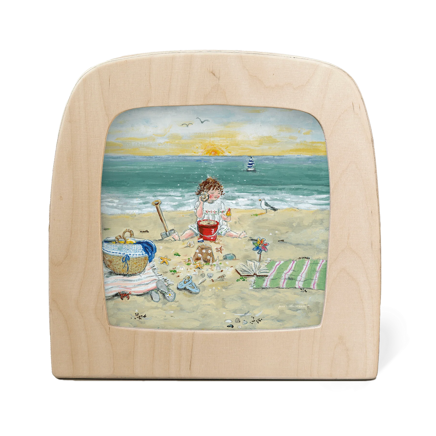 Toverlux | Gwen's Illustrations - I hear the Sea Silhouette