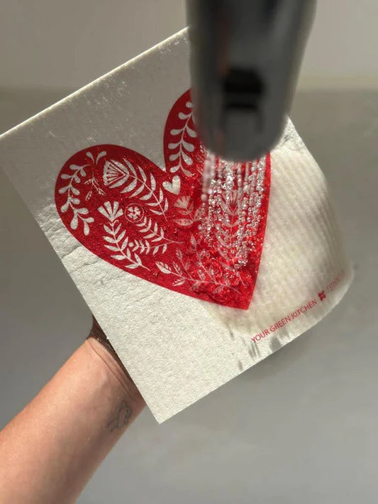 Heart Sponge Cloth