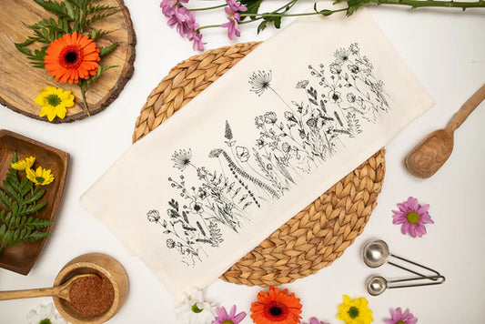 Wildflower Tea Towel