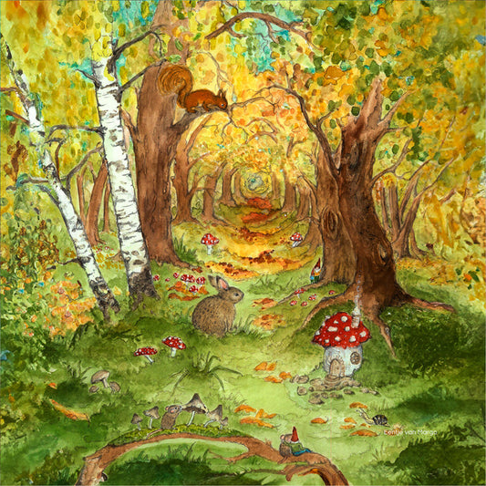 Toverlux |  Eentje van Margo - Autumn Forest Silhouette