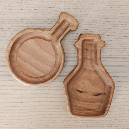 Potion Bottle/Science Trays | Cherry Wood