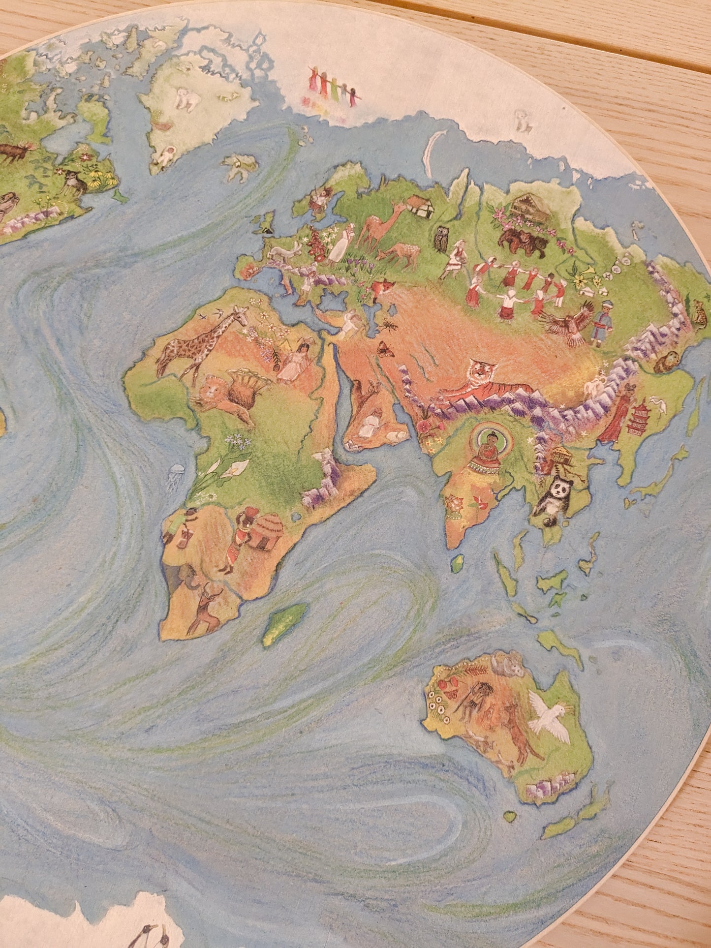 Wilded Family Waldorf inspired Wild World Map