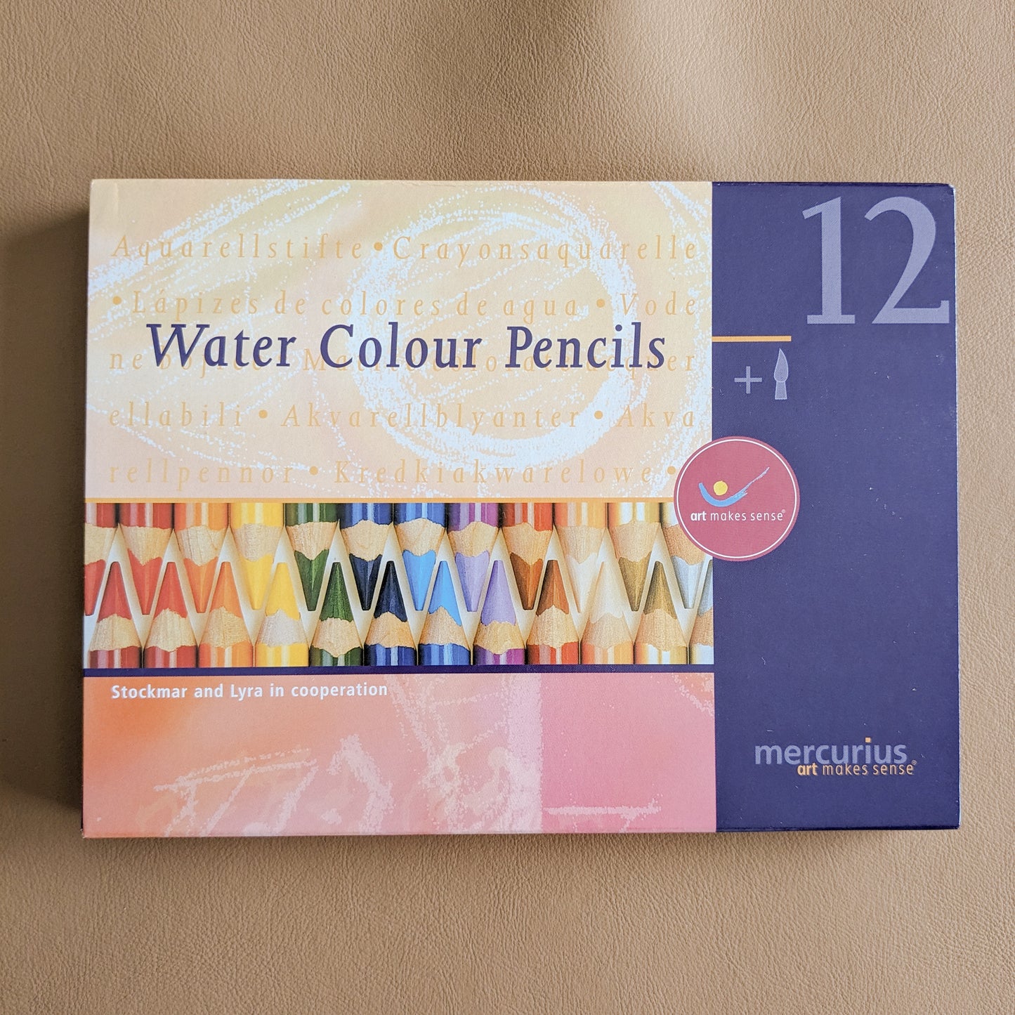 AMS Watercolour Pencils Box - 12 Assorted colours