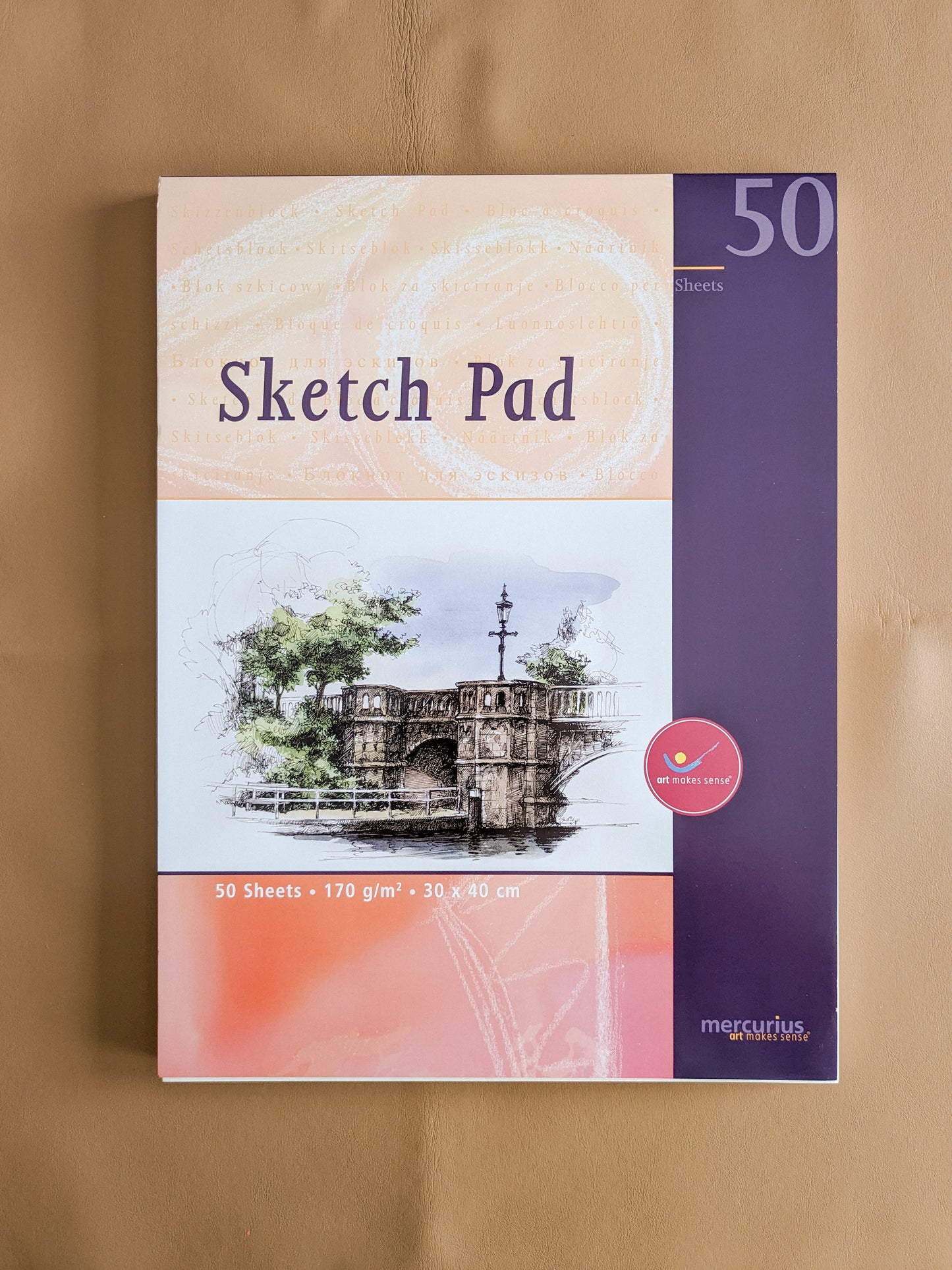Mercurius Sketching Pad 30x40cm 50 Sheets - 170 gsm