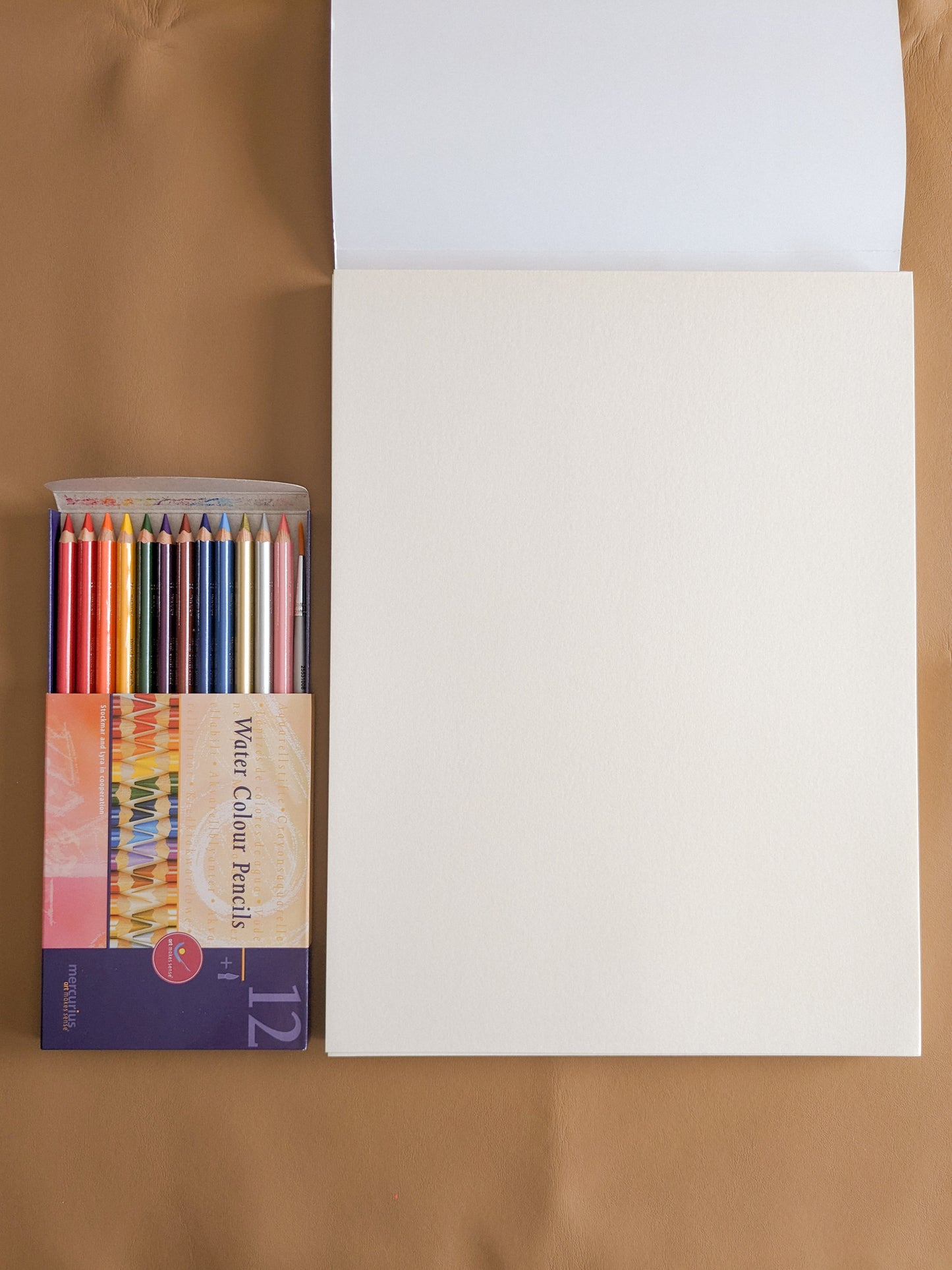 AMS Watercolour Pencils Box - 12 Assorted colours