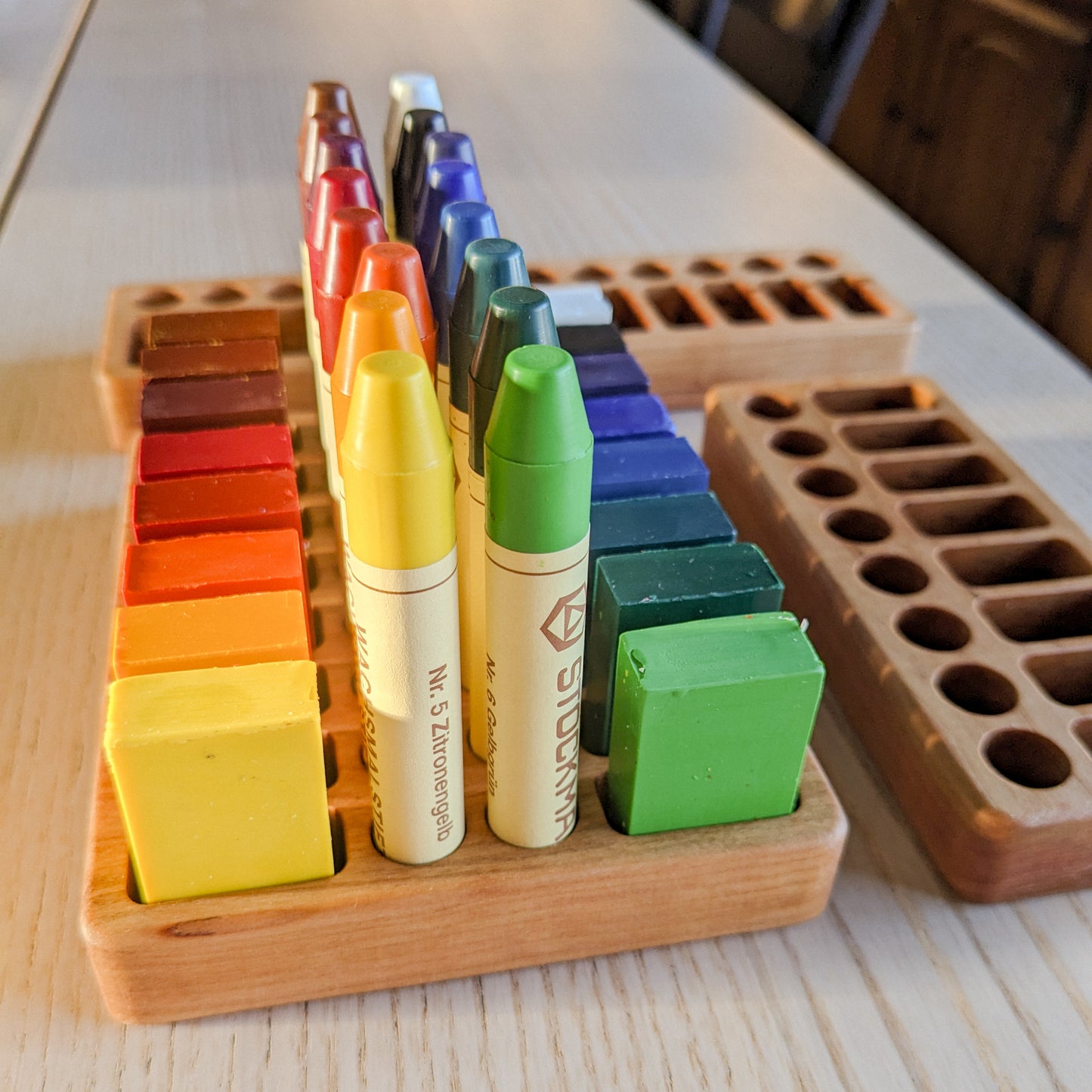 Stockmar Crayon Holder | Cherry Wood