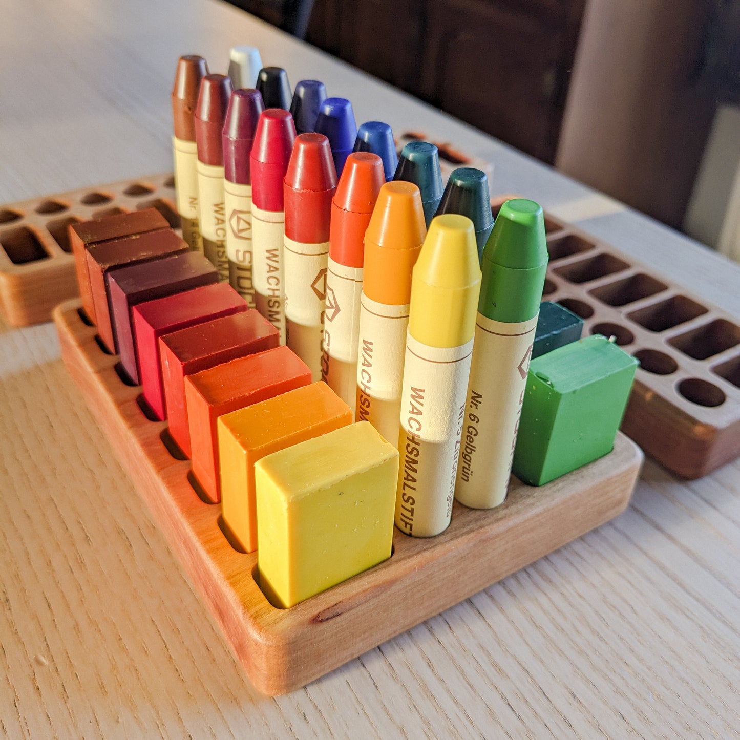 Stockmar Crayon Holder | Cherry Wood