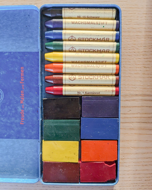 Stockmar wax crayons mix |  8 block & 8 sticks