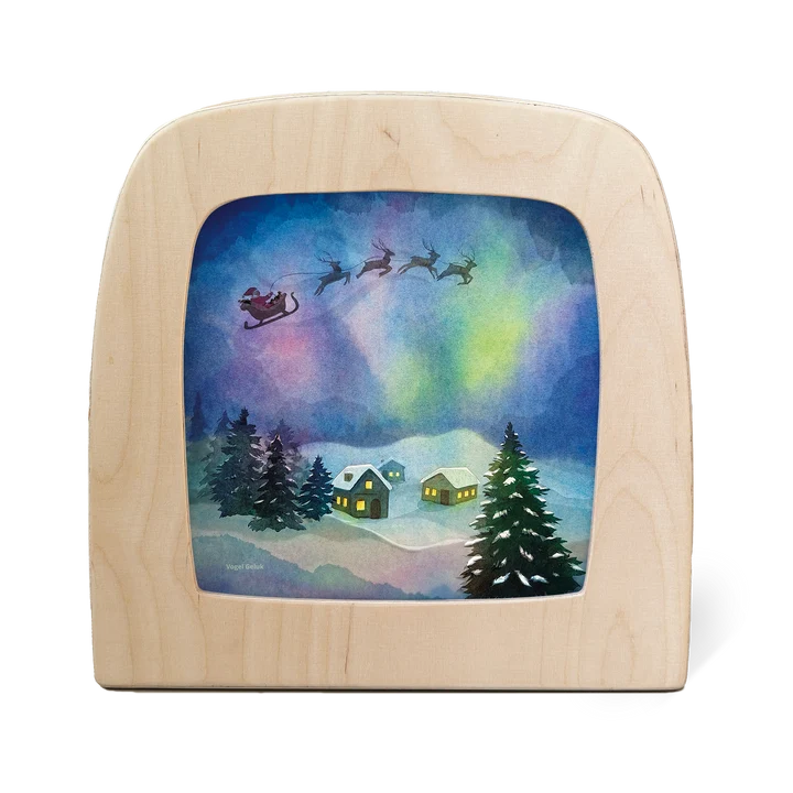 Toverlux | Vogel Geluk - Aurora Sleighride Silhouette