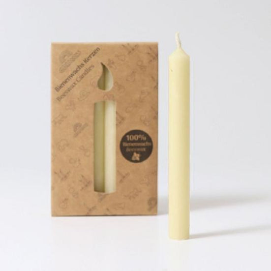 Grimm's Candles 100% Beeswax, Cream
