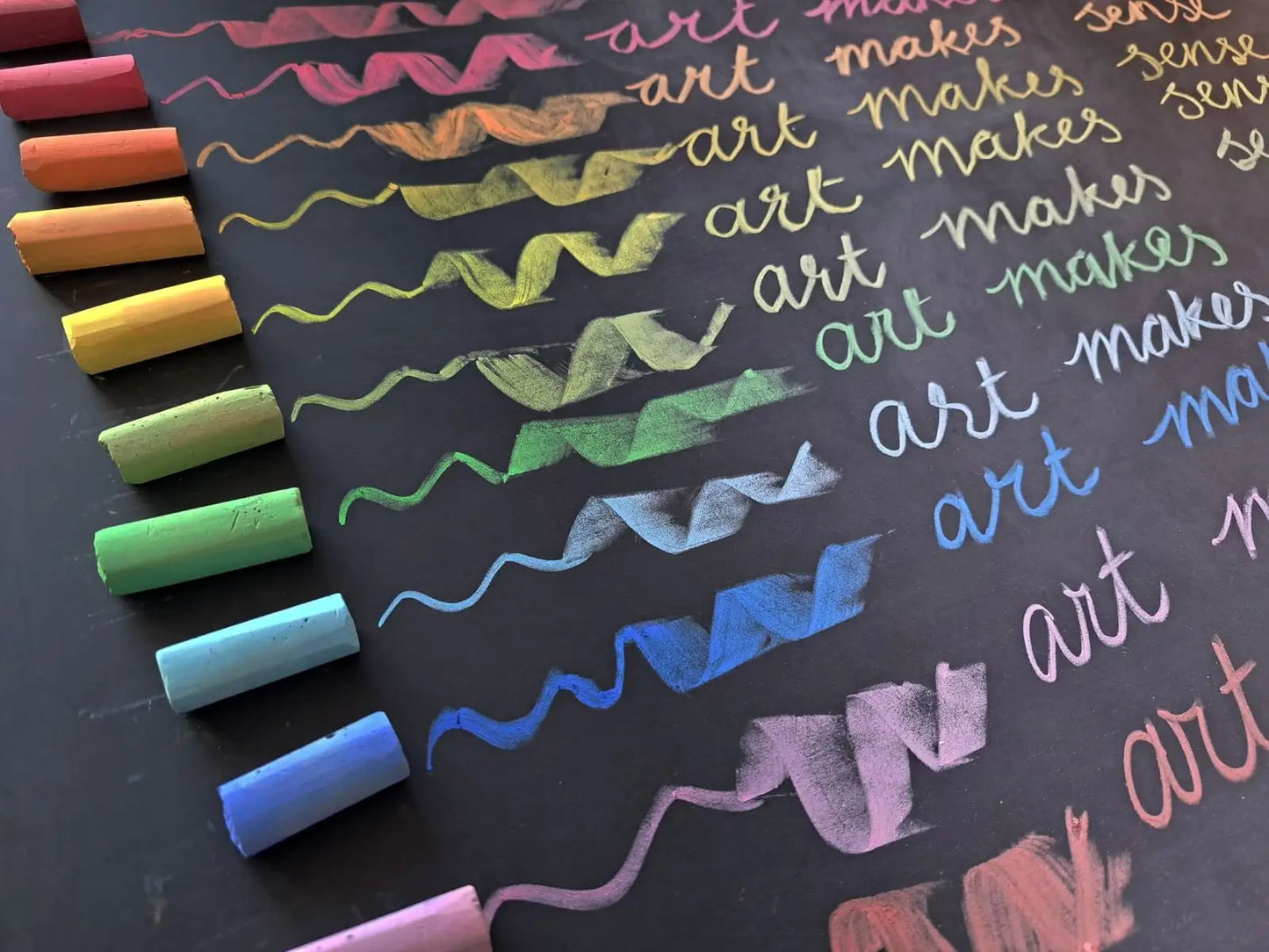 Blackboard Pastel Chalk 12 assorted colours