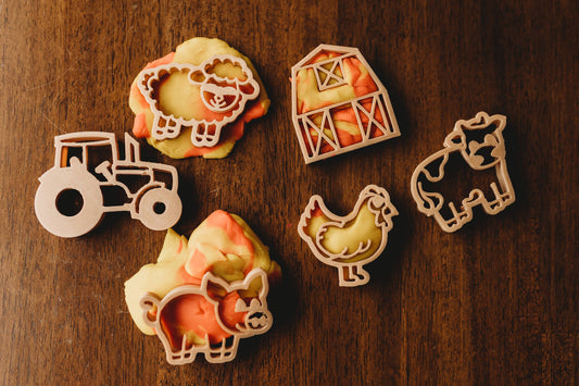 Mini Farm playdough Eco Cutter Set