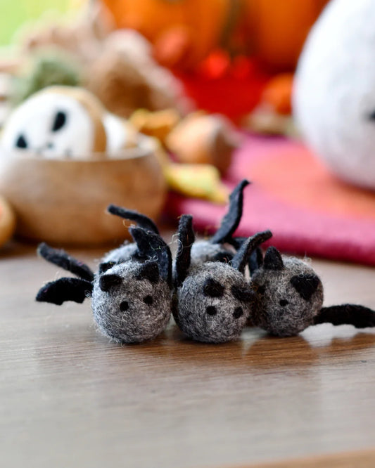 Felt Bats Loose Parts - 5 Bats