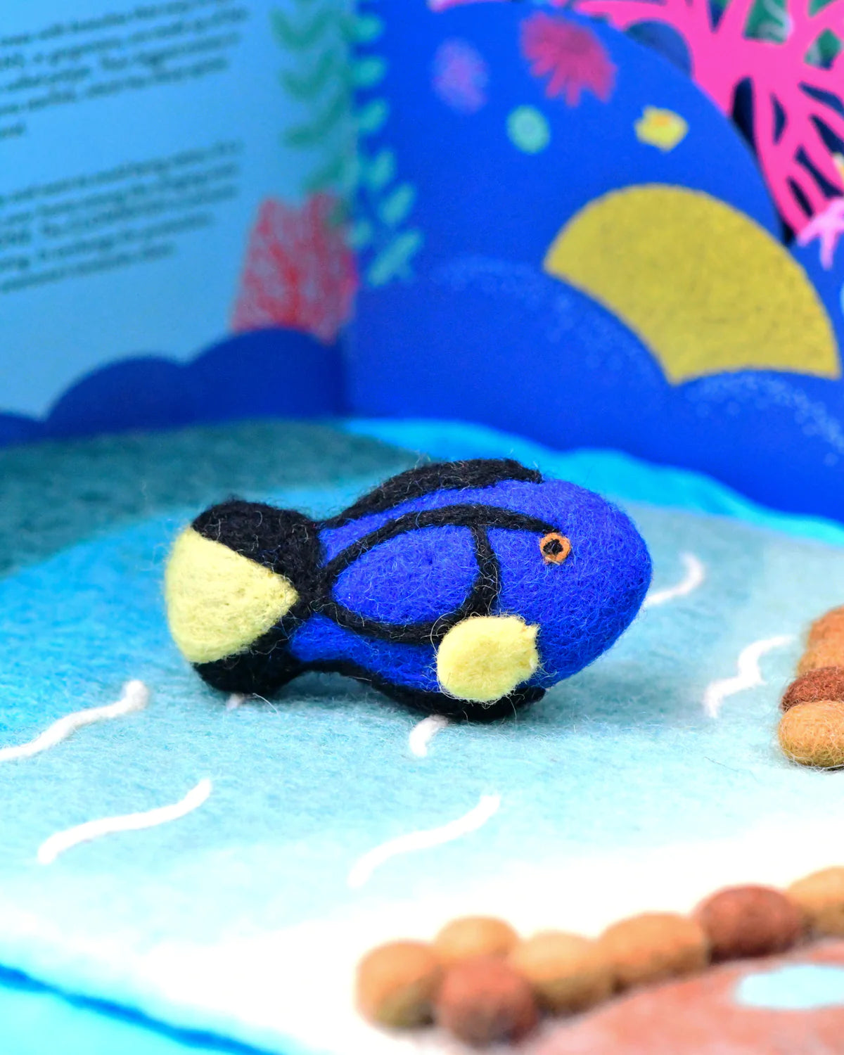 Felt Blue Tang Fish Toy (Coral Reef Fish)