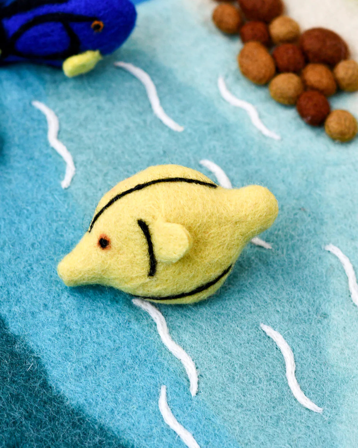 Felt Yellow Tang Fish Toy (Coral Reef Fish)