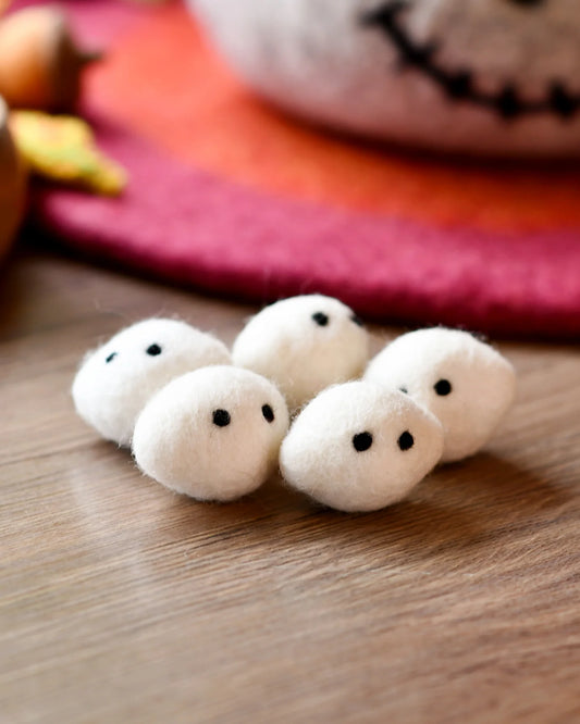 Felt Ghost Stones - 5 Ghosts