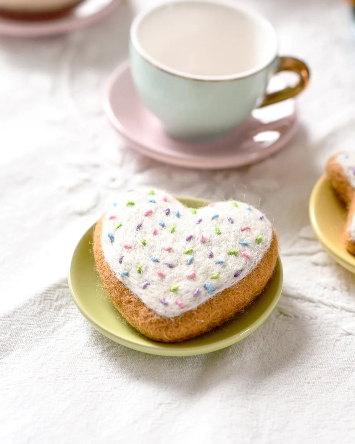 Felt Heart Icing Cookie with Sprinkles