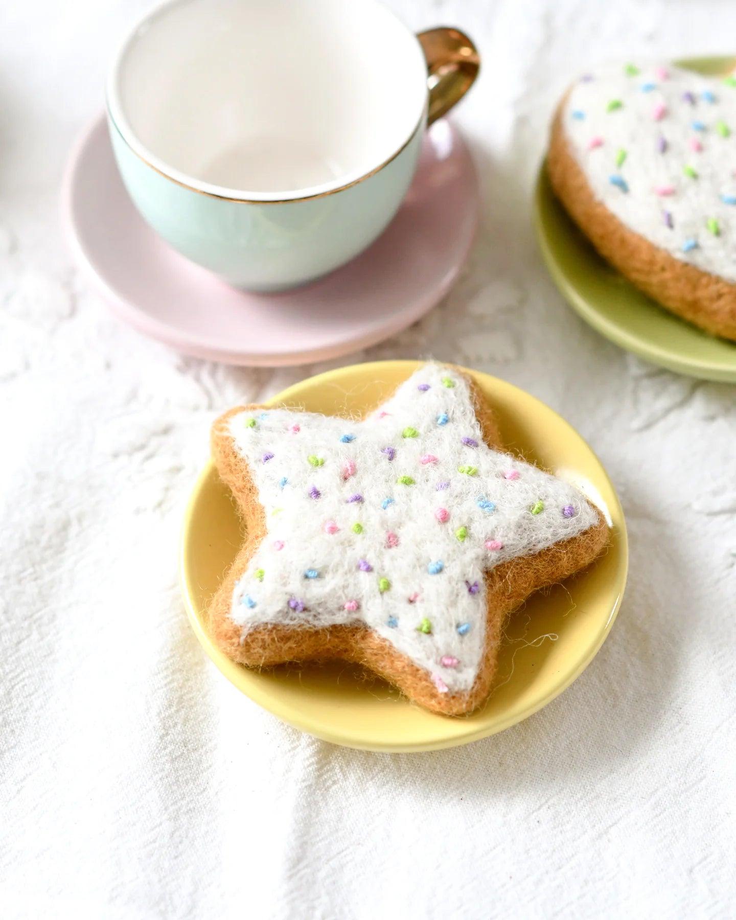 Felt Star Icing Cookie with Sprinkles