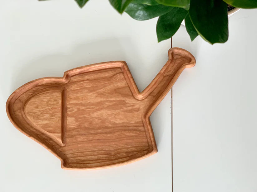 Watering Can  Sensory Tray  |  Cherry Wood