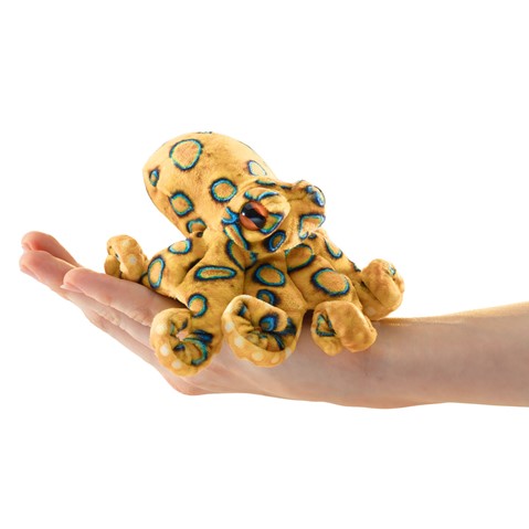 Folkmanis Puppets Mini Octopus, Blue-Ringed