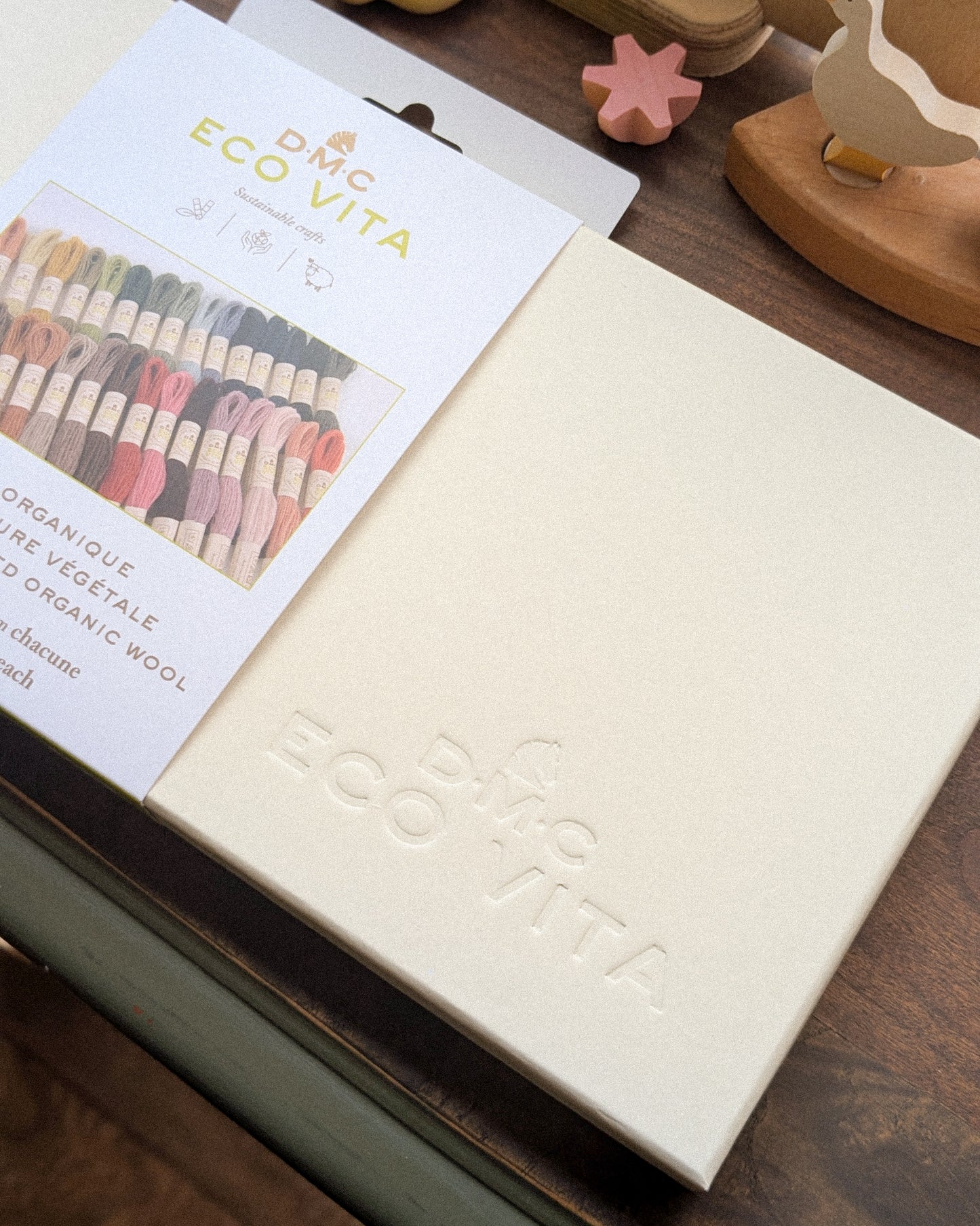 Eco Vita Collectors Box of Naturally Dyed Organic Wool Embroidery Thread | 30 Skeins