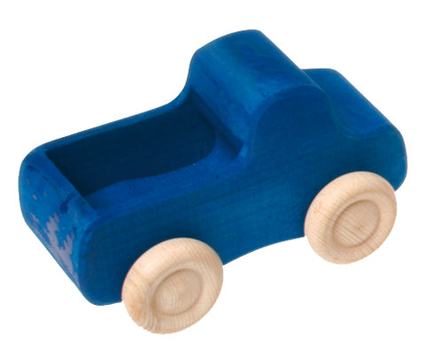 Grimm's Wooden Truck, Small Blue