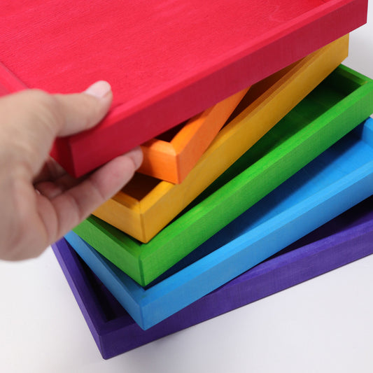 Grimm's Frames, Wooden Rainbow Set (6pcs)