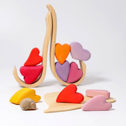 Grimm's Blocks - Hearts, Red