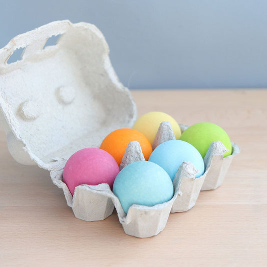 Grimm's Balls, Wooden Pastel 6 pcs