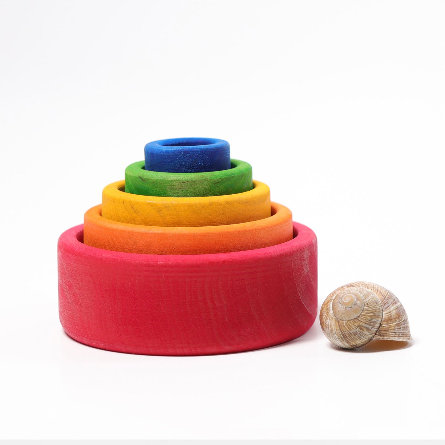 Grimm's Stacking Bowls, multi-colour Outside Red