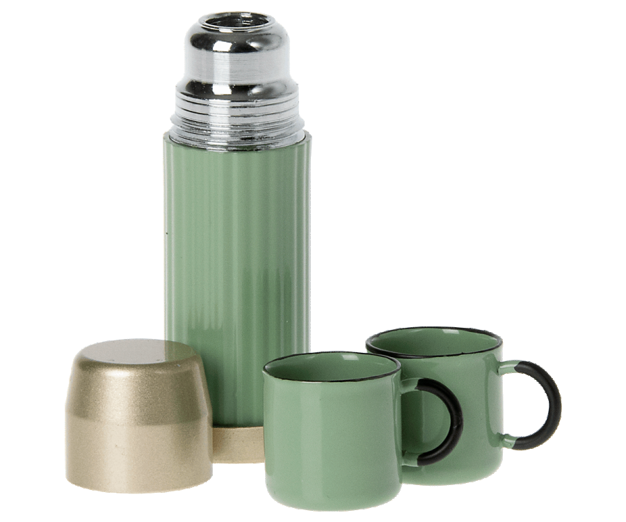 Maileg Thermos and cups - Mint 