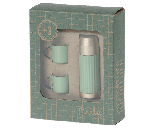Maileg Thermos and cups - Mint