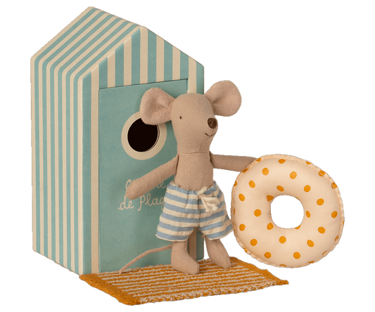 Maileg Beach mice, Little brother in Cabin de Plage