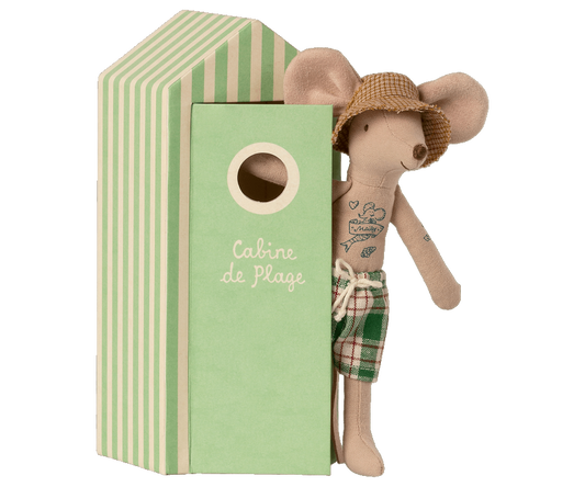 Maileg Beach mice, Dad in Cabin de Plage