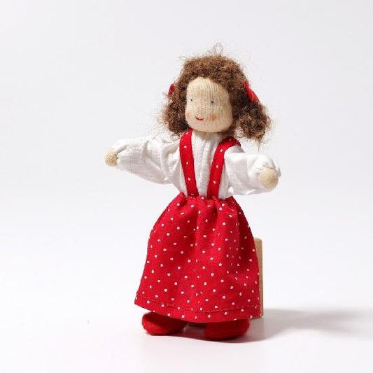 Grimm's Doll - Alder Dress Child (Dollhouse Size)