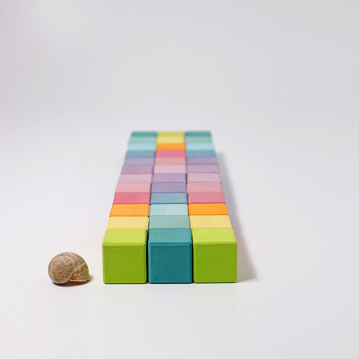 Grimm's Building Set Squares PASTEL 4 x 4 cm Building Sets