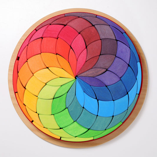 Grimm's Puzzle Coloured Spiral Large Mandala Puzzle