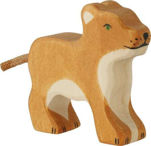 Holztiger Lion Cub