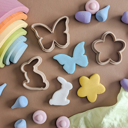 In the Garden 2.5" Playdough Cutters | Now in Beige