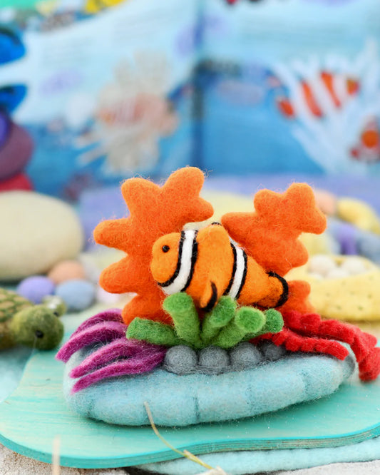 Felt Coral Reef with Clownfish Set
