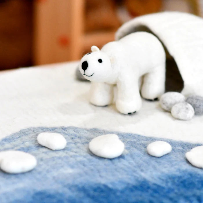 Felt Polar Bear Toy